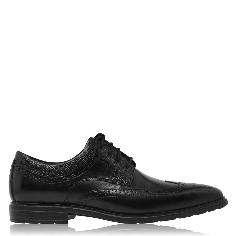 Rockport Men's Ds Business Oxfords - Black - USA (8215RZNKE)